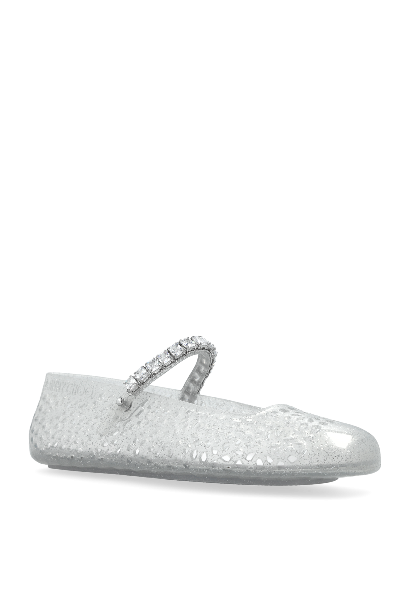 Silver Ballet Flats 